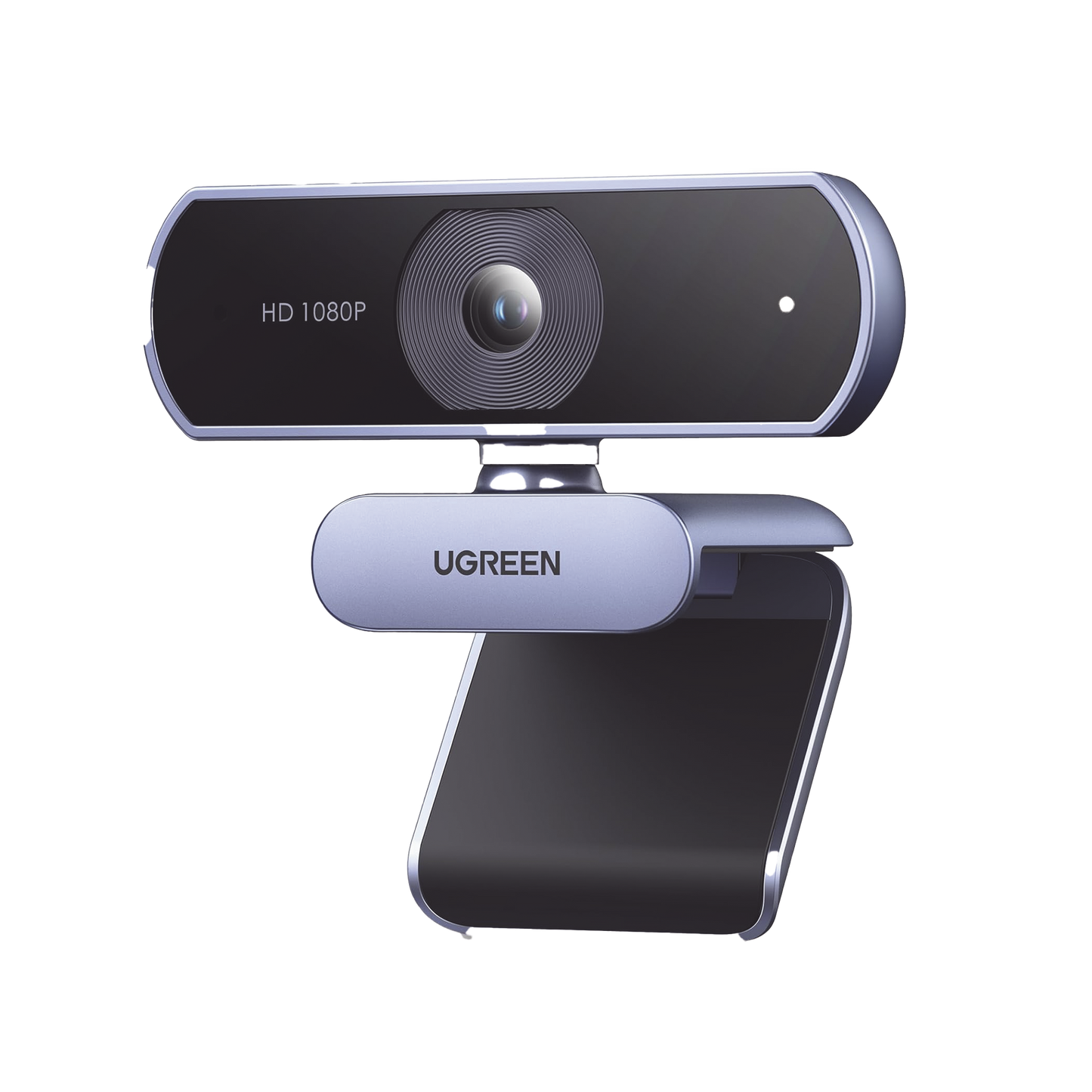 Cámara Web HD con Micrófono Integrado | Resolución 1080P@30FPS | Micrófonos Duales Integrados | Cancelación de Ruido | Corrección de Luz Automática | Vista Amplia de 85° | Rotación Flexible de 36