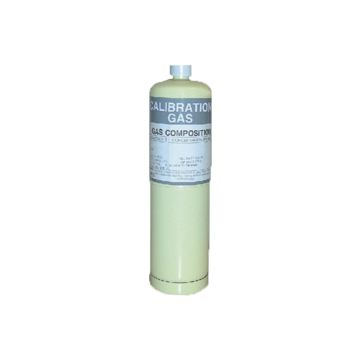 Cilindro para calibración de detectores de gas Metano CH4 105L Aire 50%, 2.5 LEL