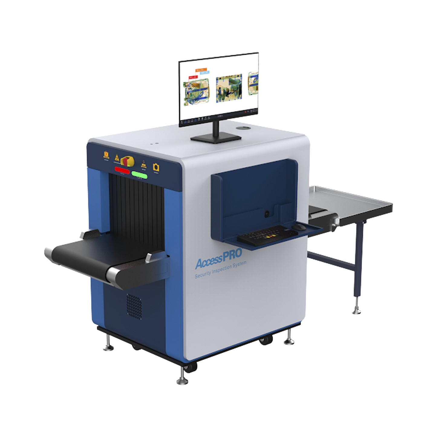 Sistema de inspección por Rayos X para equipaje de mano con túnel de 50 x 30 cms. Escaneo mejorado y detección de explosivos. Puesta en marcha y capacitación incluida