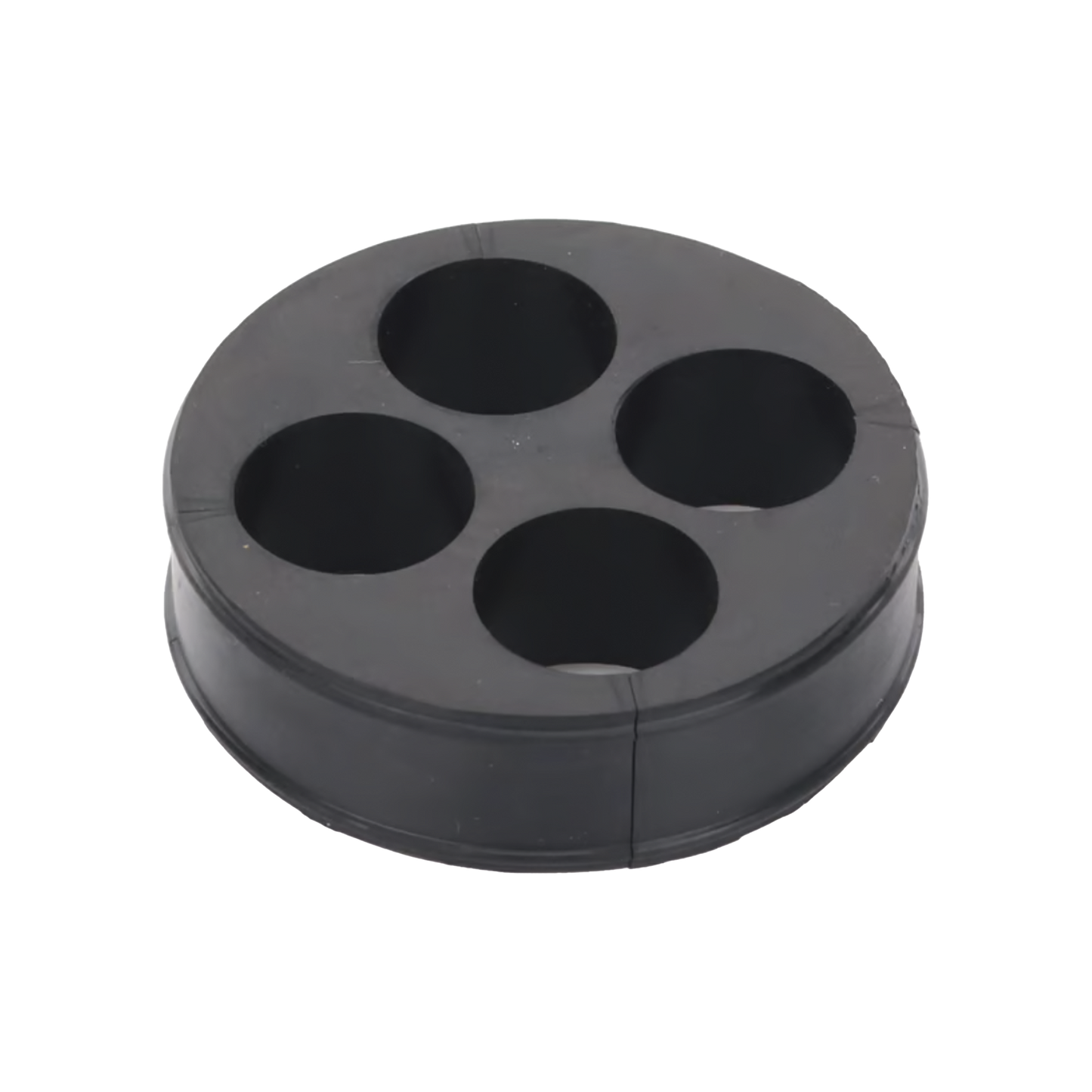 Inserto de Caucho de 4" Con Cuatro Orificios para Cable de 7/8 in