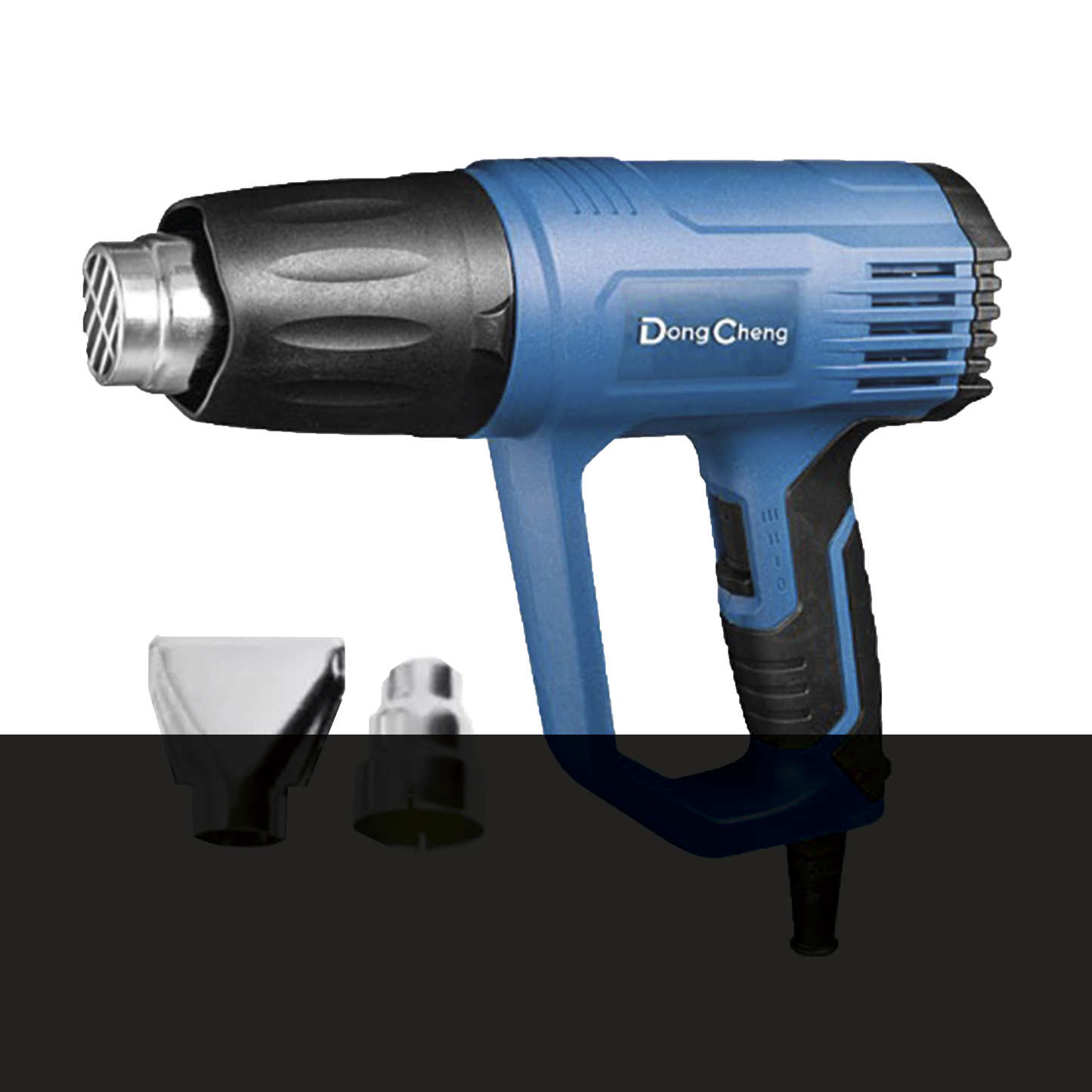 Pistola de Calor de 1600W,con 3 niveles de Temperatura variable, Incluye 2 Boquillas