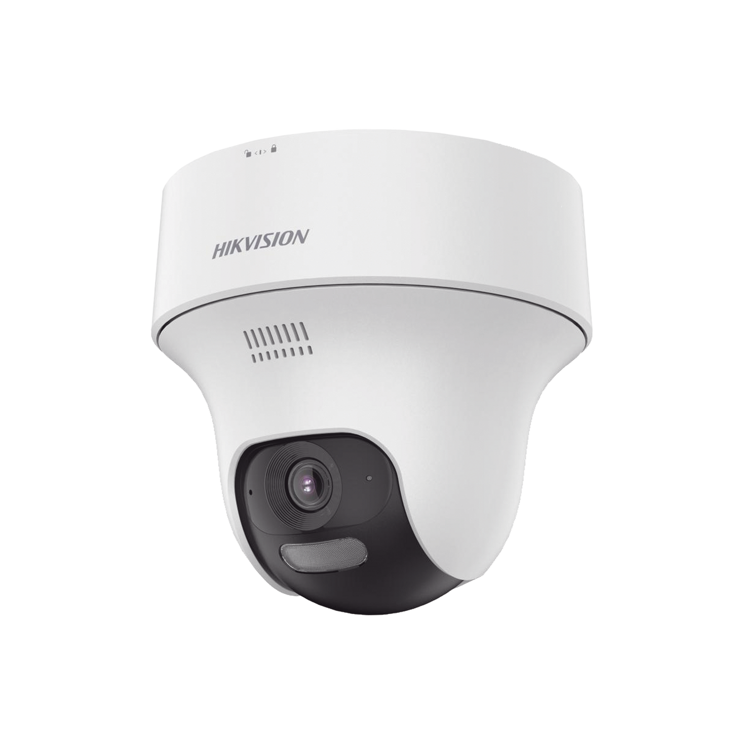 Turret PT IP 4 Megapixel / Lente 2.8 mm / Dual Light (20 mts IR + 15 mts Luz Blanca) / Wi-Fi / IP54 / dWDR / H.265 / Audio Bidireccional (Micrófono y Bocina) / Micro SD