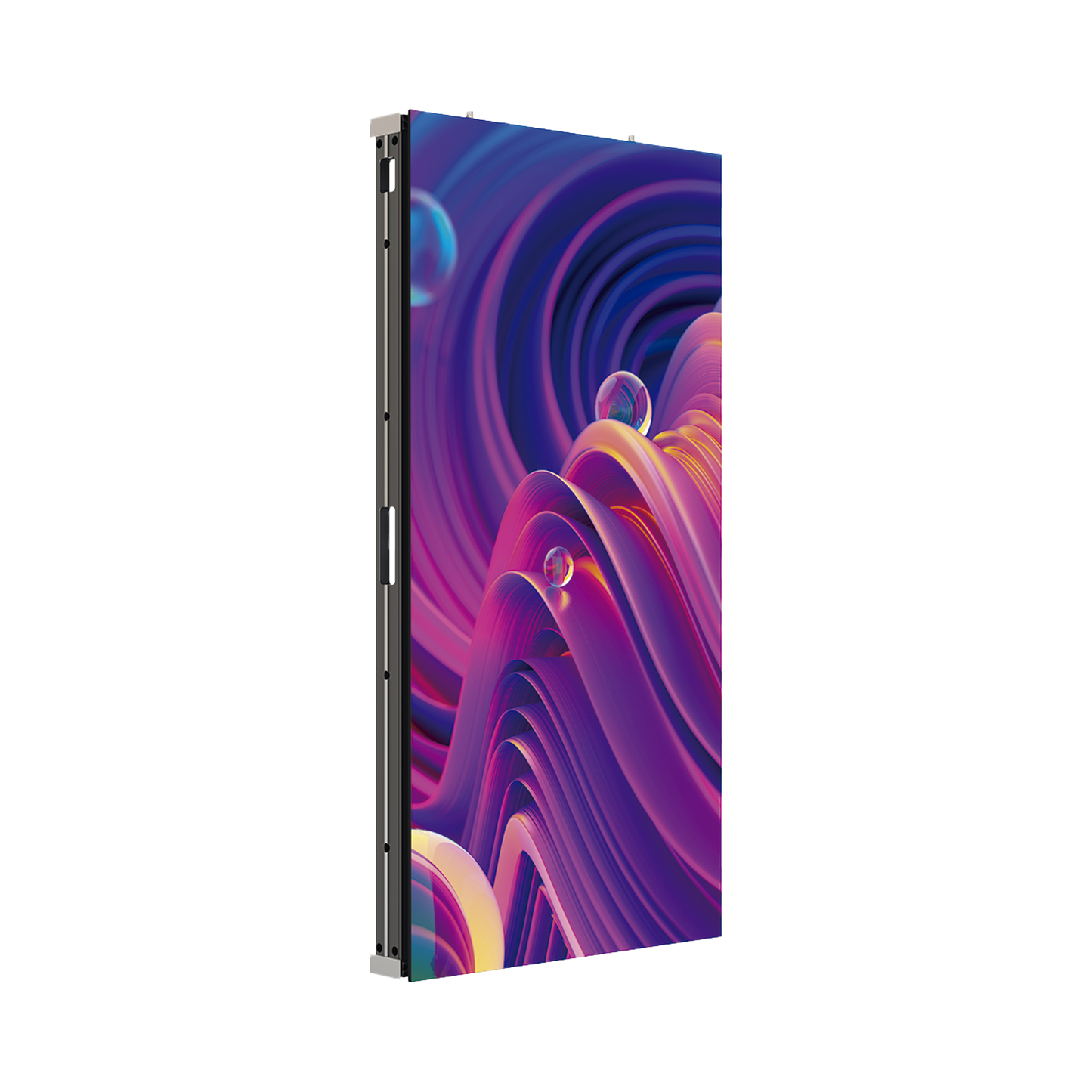 Unidad de Pantalla LED Exterior / Pixel 3.9 mm / Resolución 128 X 256 / Estructura de Aluminio / Protección IP66 / Montaje en Pared y Suelo / Conector de Aviación / Alta Eficiencia de Disipación de Calor / SMD Triad LED