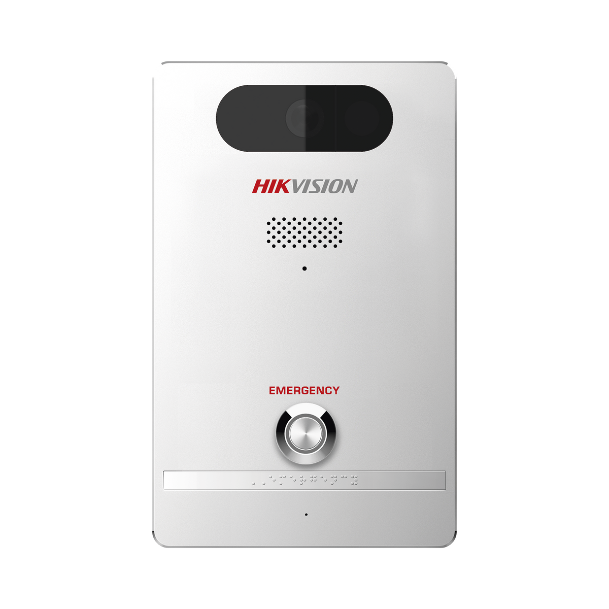 Estación de Alarma de Pánico / Cámara de 2 Megapixel / Micrófono Integrado / Exterior IP65 / Protección IK10 / PoE / 10 mts IR / Entradas y Salidas de Alarma