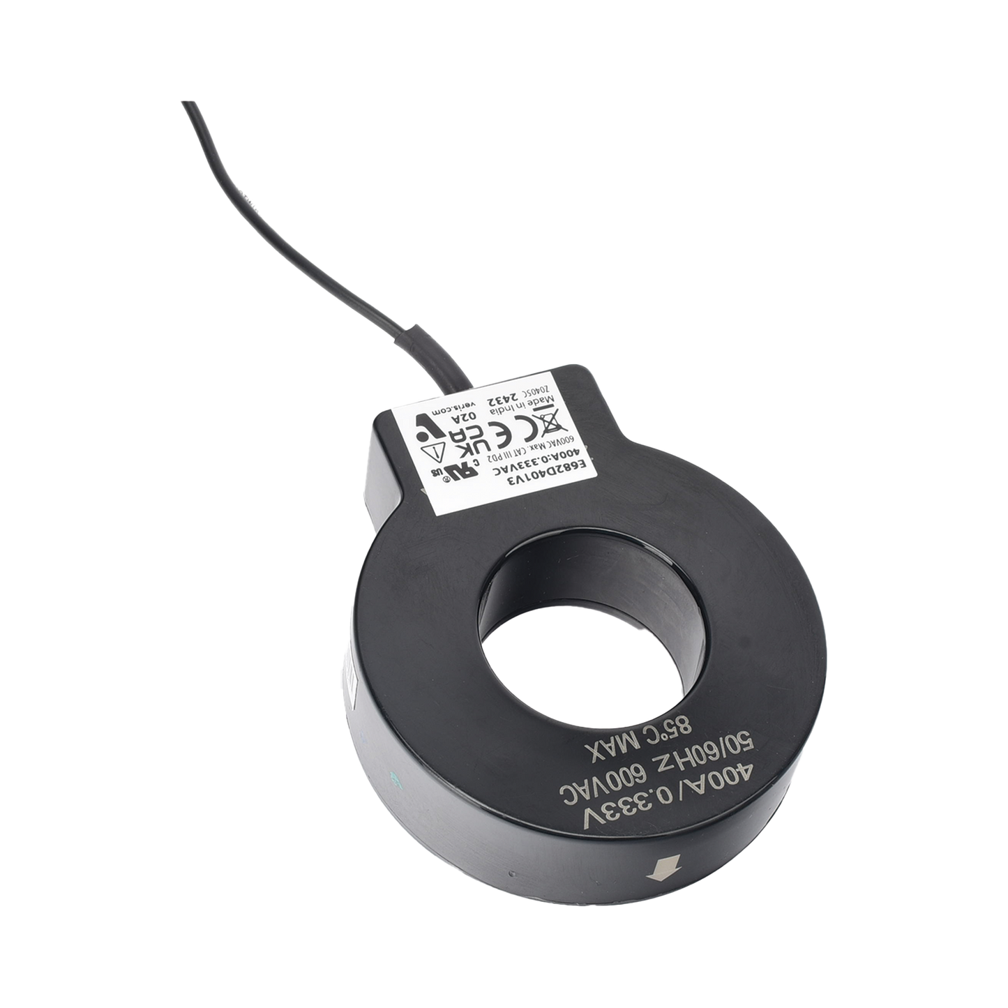 CT,Solid,Volt,400A:0.333V,1.25in ID,6Ft