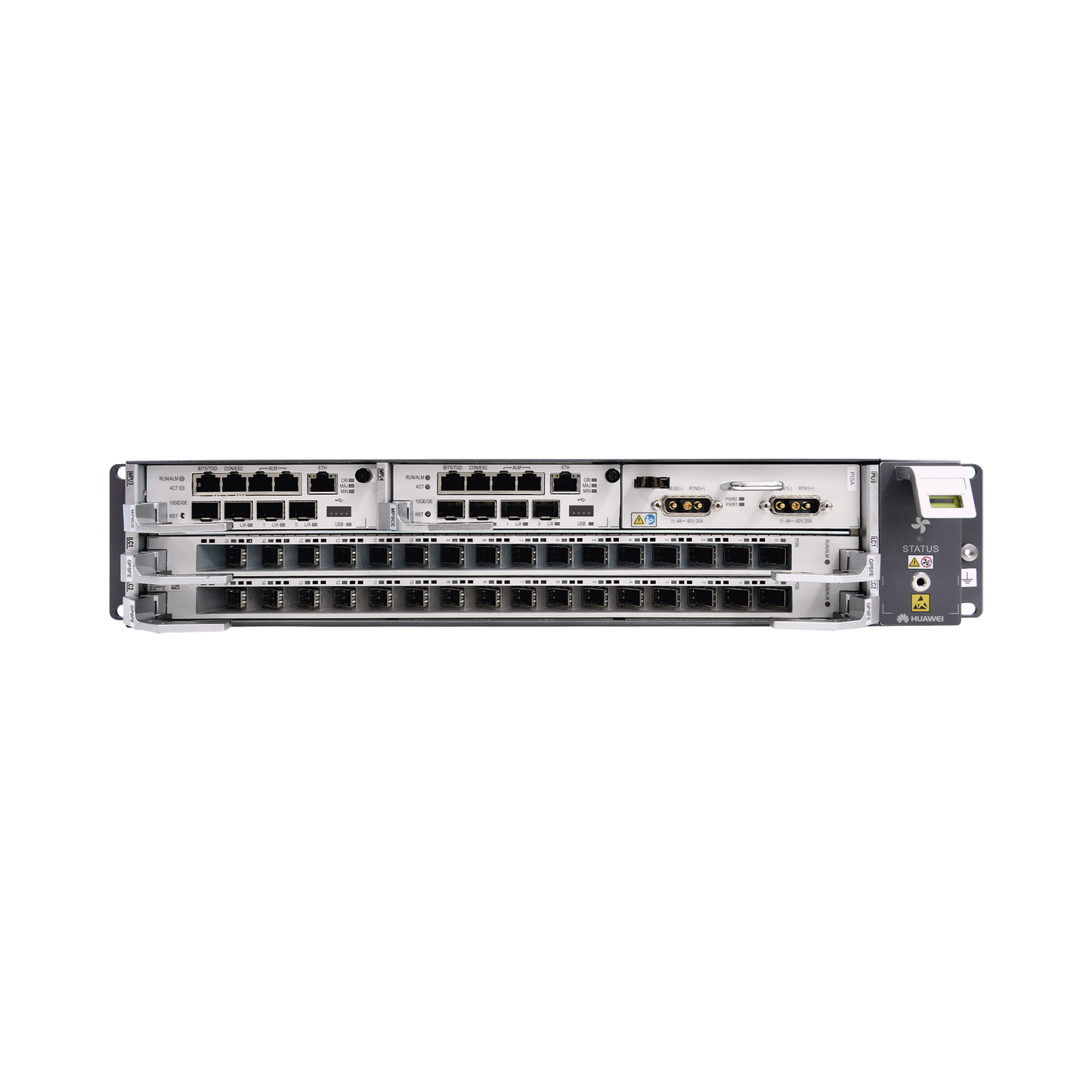 OLT GPON OptiXAccess Carrier Class con 1 tarjeta de 16 puertos GPON, 2 ranuras, 1 Fuente de alimentación AC, 2 UR