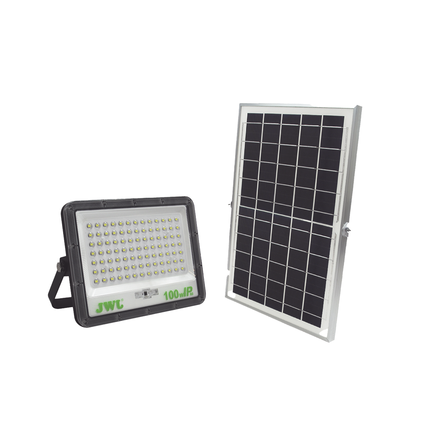 Reflector con Panel Solar 100 W / Batería 3.2 V CD / T.C.C. 6 500 K / IP66.