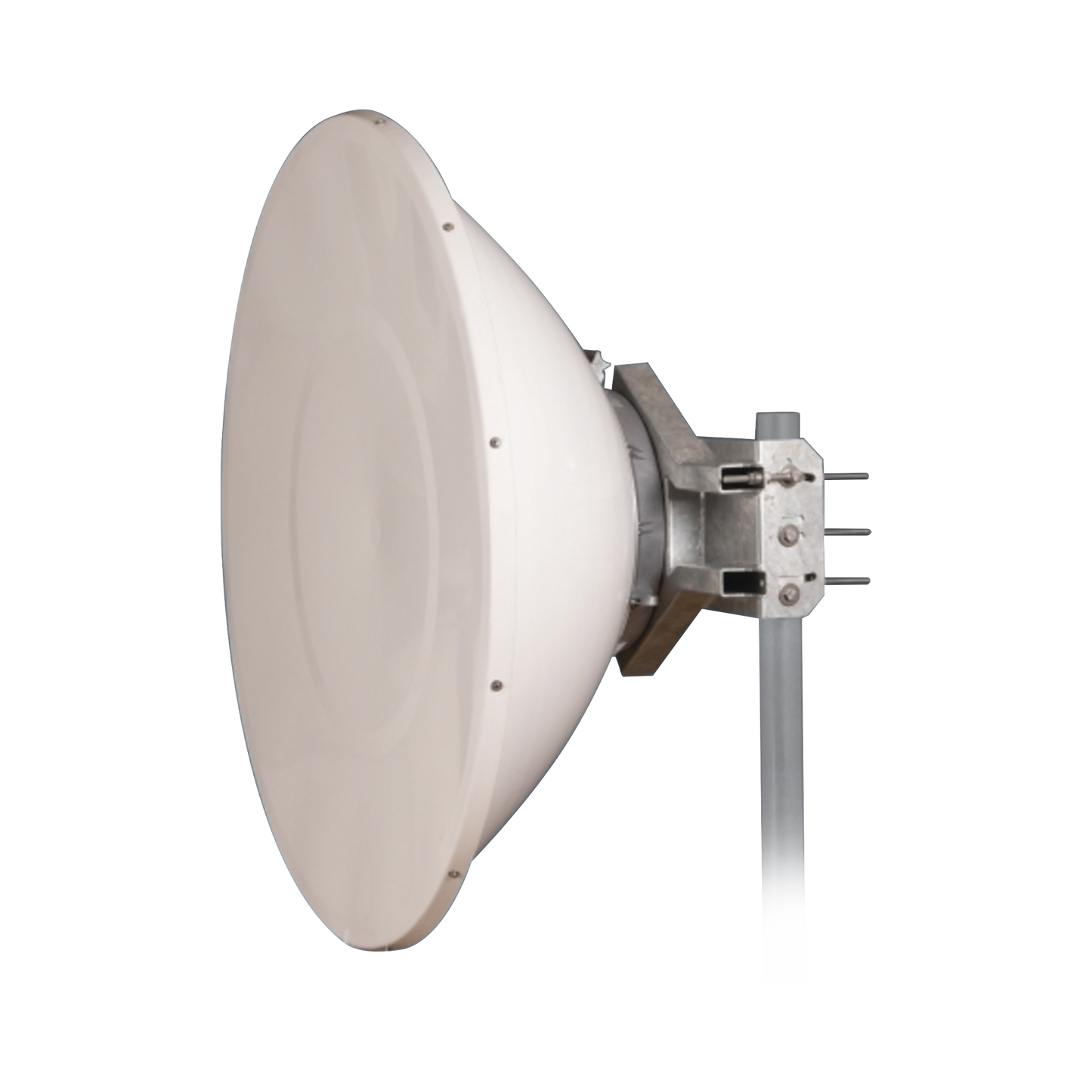 Antena Direccional de Alto Rendimiento / 35.5 dBi / 4 ft / 5.9-7 GHz / Conectores RP-SMA / Alto Aislamiento al Ruido / Fácil Montaje y herraje de acero inoxidable / Radomo Incluido