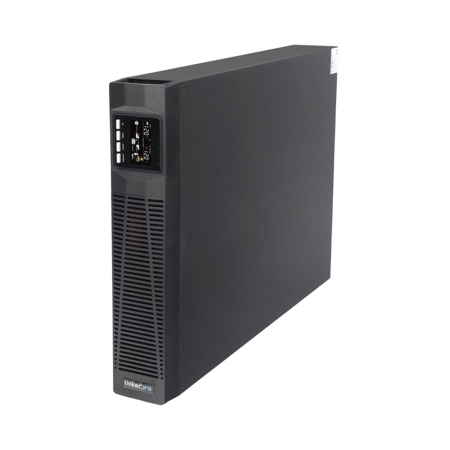 UPS de 3000VA/2700W / Topología On-Line Doble Conversión con Baterías Internas / Entrada y Salida de 120 Vca / Pantalla LCD Configurable / Formato Rack o Torre / 8 Salidas