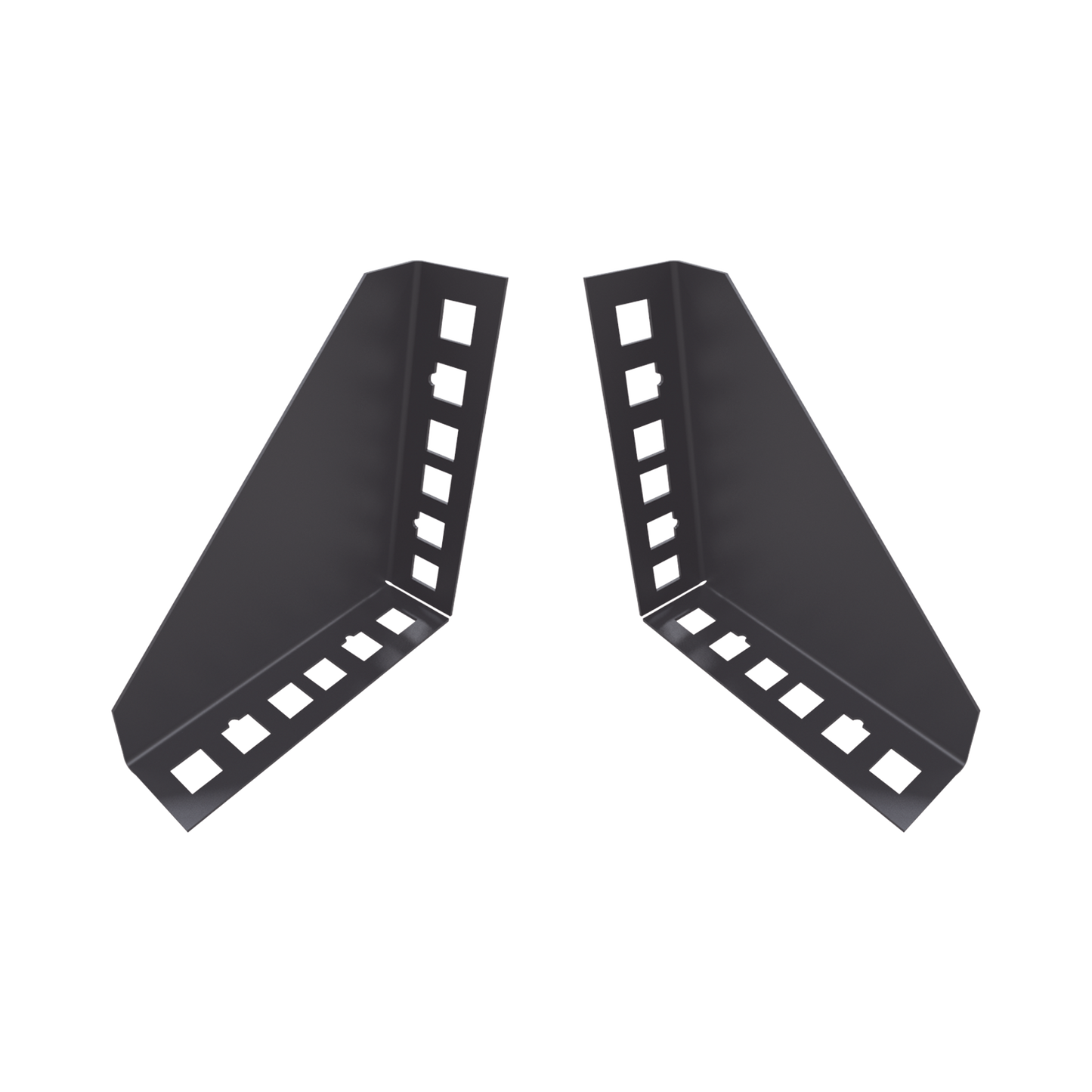 Par de Sujetadores para Instalación de Equipo Rackeable en Placa o Pared (hasta 2U), Puede soportar 10 Kg