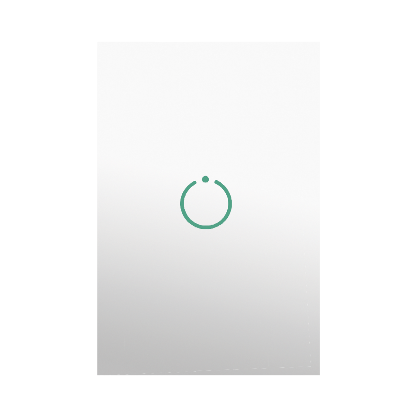 (ZWAVE) Interruptor On/Off panel táctil touch inalámbrico Zwave Plus 1 boton. No requiere cable neutro, Compatible con Hubitat HC8, Álula M2M, otros