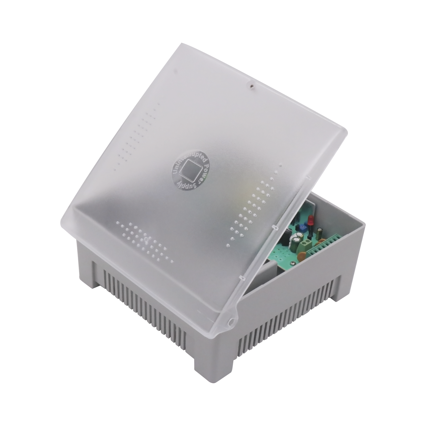 Fuente de Alimentación con Gabinete de 4 Salidas de 11 - 15 Vcc / 5 Amper / Voltaje de Entrada: 96 - 264 Vca / Soporta Protección contra Sobrecorriente de Salida, Protección contra Cortocircuito / Led Indicador