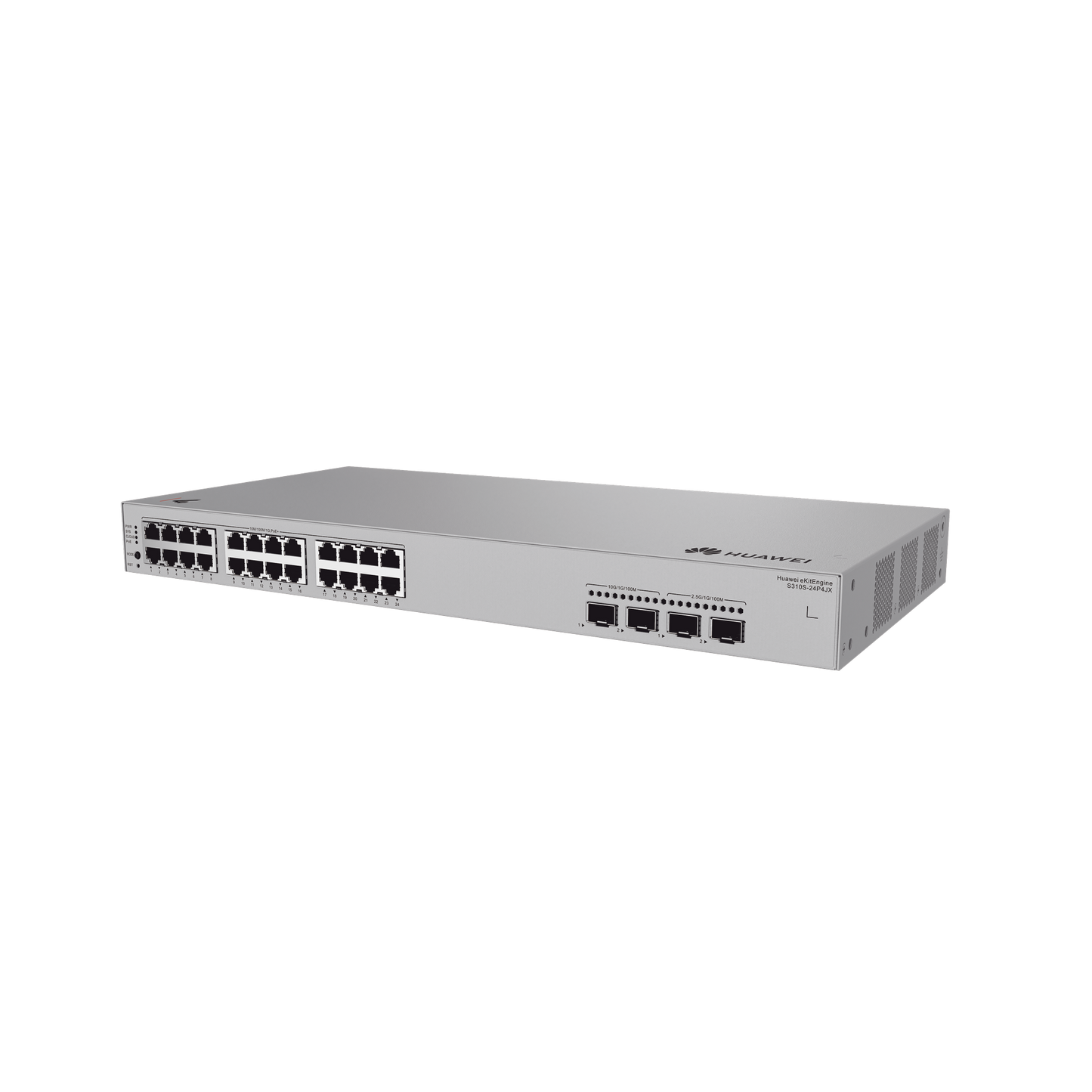 Switch de Acceso Gigabit Administrable PoE Capa 2+ / 24 puertos 10/100/1000 Mbps (PoE) / 2 Puertos 2.5GE SFP + 2 Puertos 10GE SFP+ Uplink / ERPS / Rutas Estáticas / PoE Perpetuo / 400 W / Administración Nube Gratis