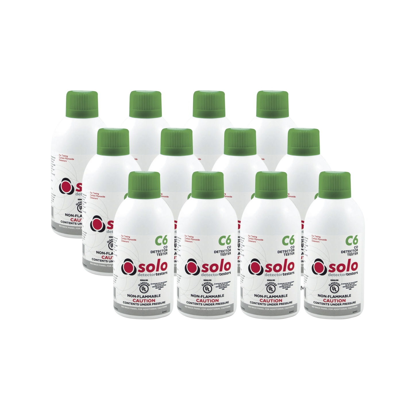 Paquete De 12 Latas De Gas Genuino De Monóxido De Carbono (CO) De Uso Manual o En Dispensadores SOLO-330/SOLO-332