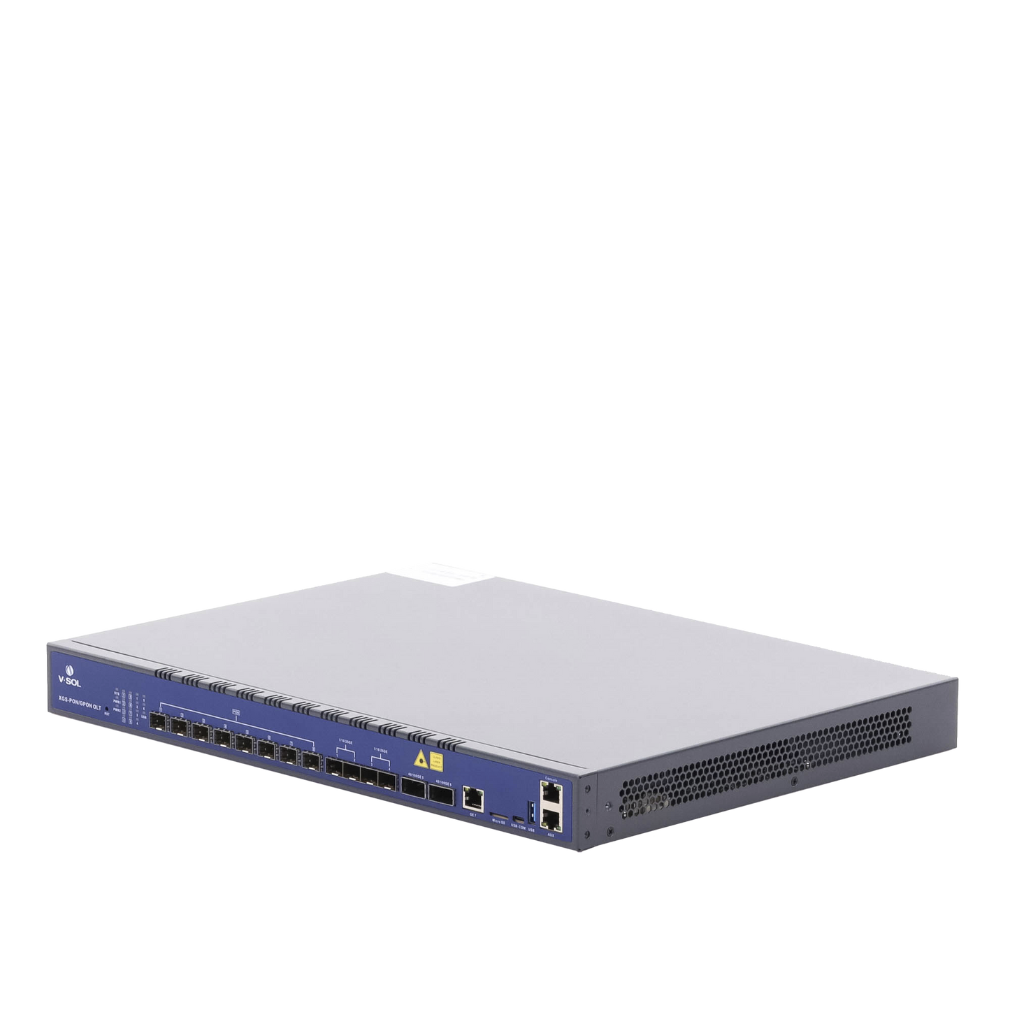 OLT Combo de 8 Puertos XGSPON/GPON / 7 Puertos Uplink (1 Puerto RJ45 + 4 Puertos SFP28 + 2 Puertos QSFP28) / Hasta 2,048 ONUs