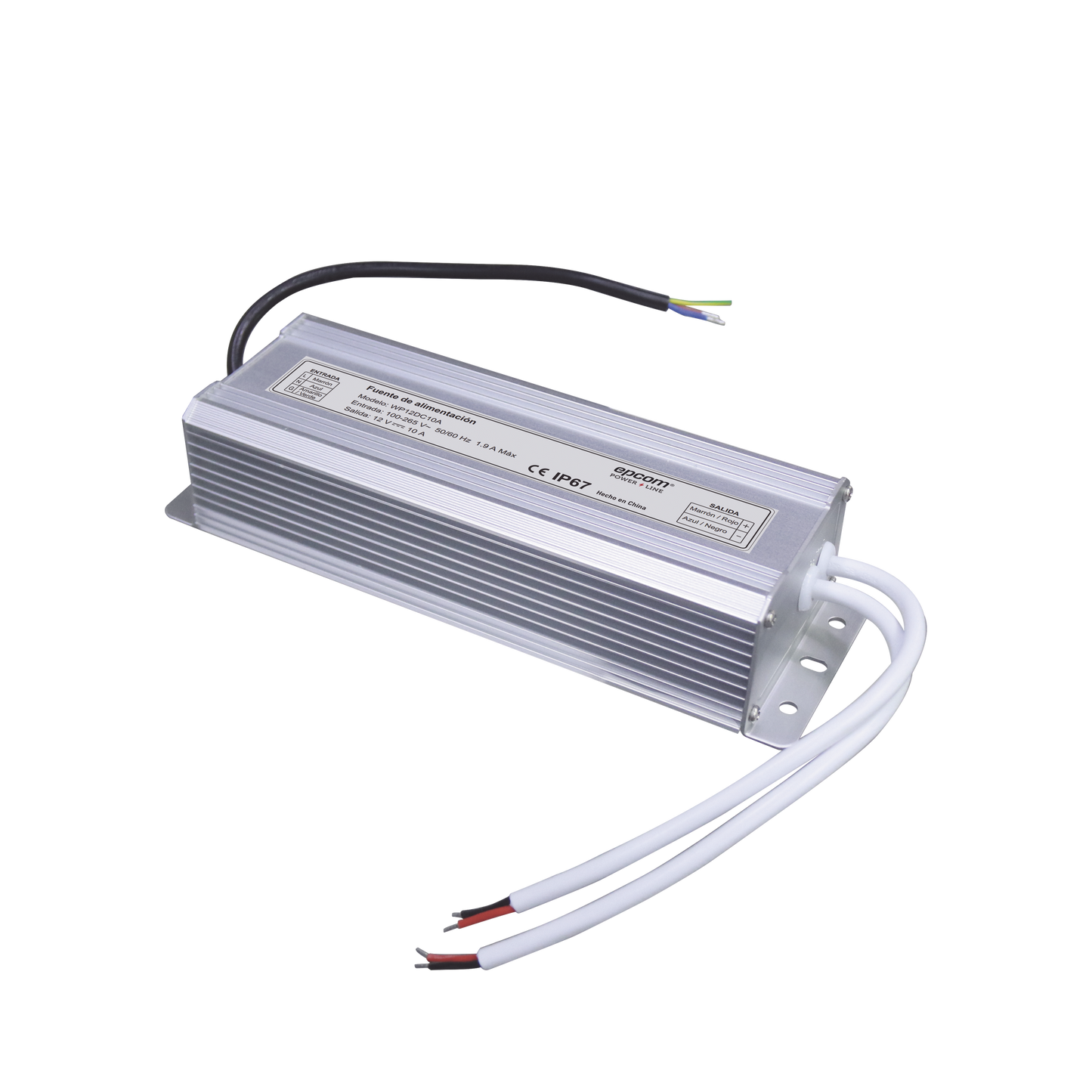 Fuente 12 V / 10 Amperes / Waterproof / Intemperie grado IP67