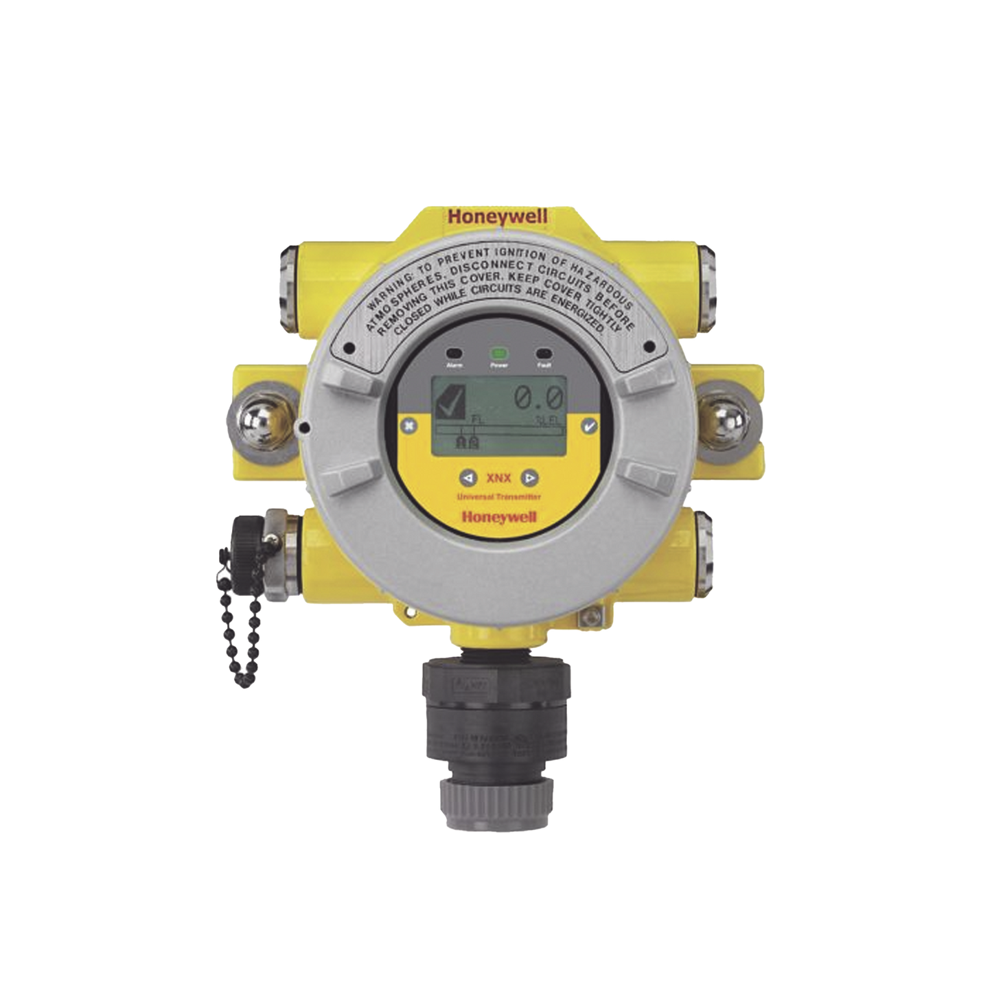 Transmisor XNX, HART® sobre salida de 4-20 mA, UL/CSA, 5 entradas NPT de 3/4", aluminio pintado, configurado para Optima Plus y Excel