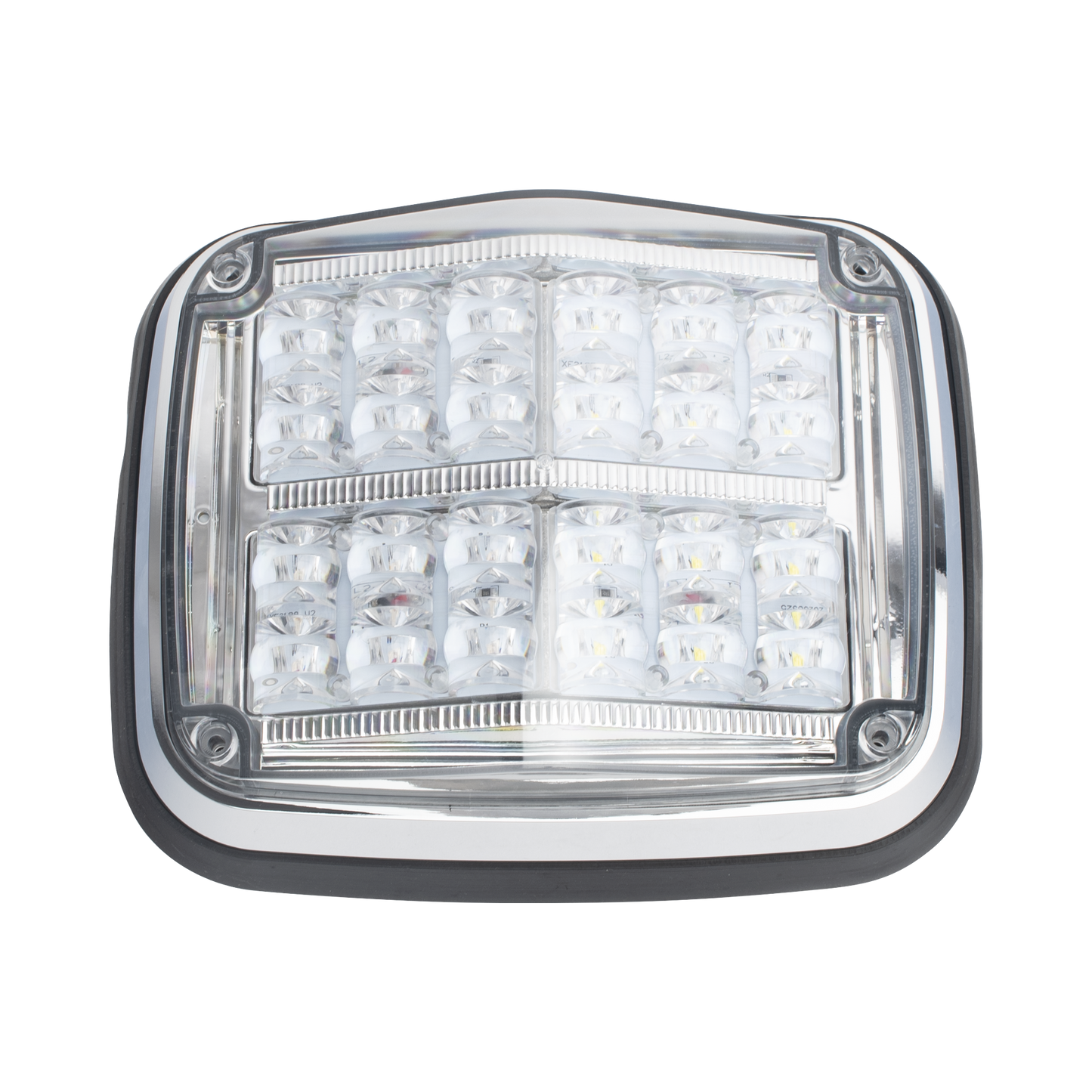 Luz de advertencia de 8 X 6", Color Rojo / Claro, SAE, IP67, Ideal para Ambulancias