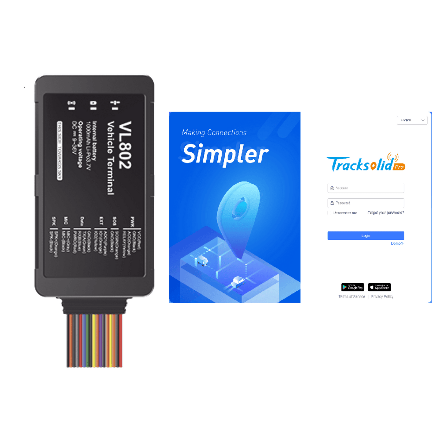 Localizador vehicular 4G Boton de Emergencia y Relevador incluidos / detección de apertura de puertas / multiples salidas digitales / compatible con sensor ultrasonico de combustible / primer año de licencia incluido (PTSCX)