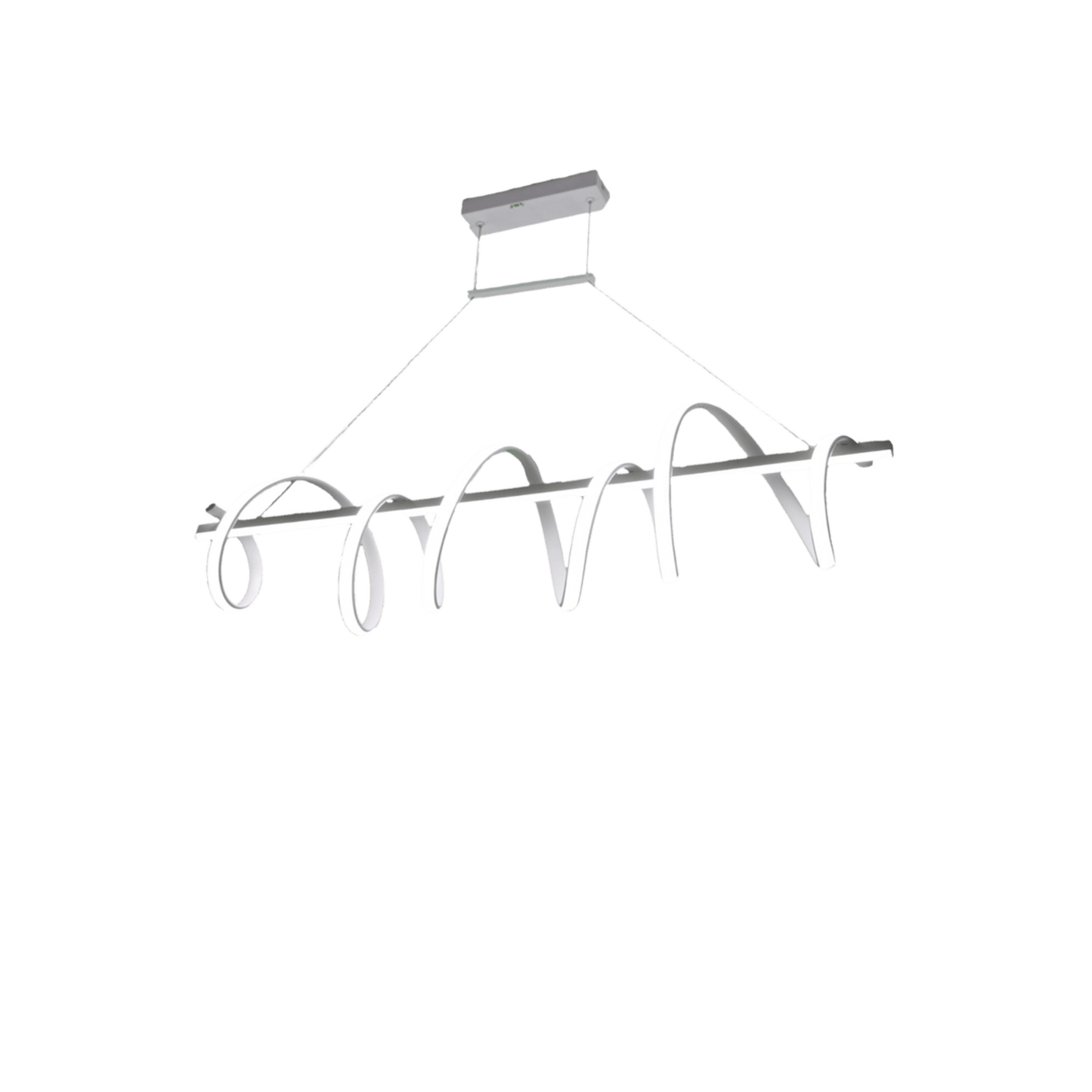 Lámpara de Techo LED / 80W / Flujo Luminoso 6400 Im / Ø1050 mm / Luz Blanca 6500K - Neutra 4000K - Cálida 2700K / Vida Útil 50,000 h / IP20 / Montaje Sobreponer / Blanco / Aluminio y PC