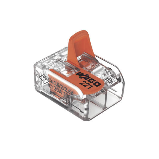Conector de empalme compacto para todo tipo de conductores transparente 2 conectores CAL 20 a 10