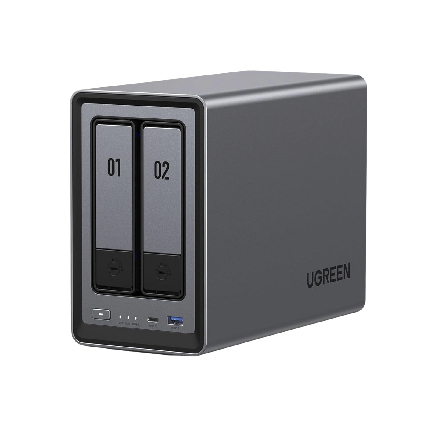 NASync DXP2800 | SO UGOS Pro | Intel N100 12th Gen Intel® 4 Core™ | 2 Bahías SATA hasta 48TB | 2-Bahias (M.2 NVMe) hasta 16TB | 8GB DDR5 (Exp. a 16GB) | Ethernet 2.5G | HDMI 4K | 2* USB2.0 | 1*USB 3.2Gen | 1* USB 3.2Gen2 | 1*USB-C 3.2Ge