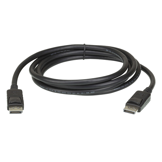 Cable DisplayPort | Longitud 2m | Alta definición | Hasta 8K | HDR Dinámico | 32 canales de audio digital | Pestañas de seguridad con botón de liberación