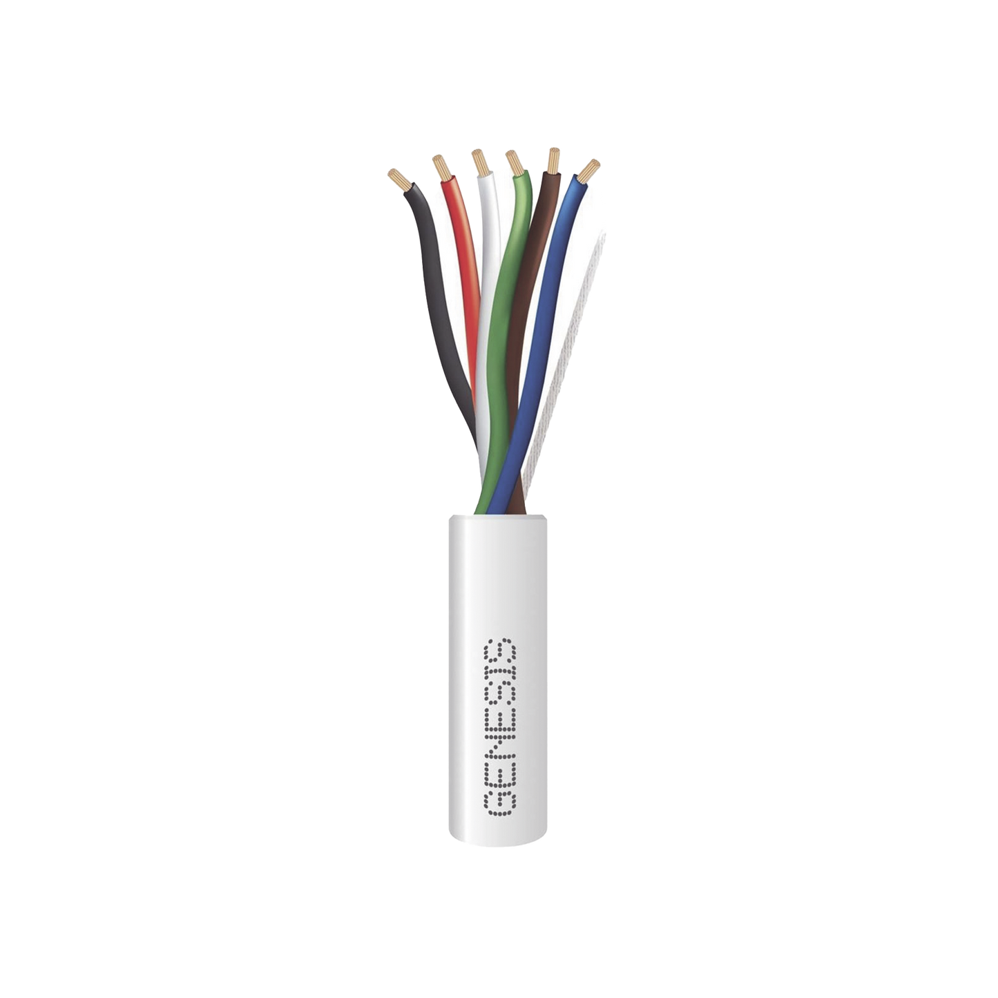 Carrete de 305 Metros / Cable de Cobre / 6 x 18 AWG / Plenum / Para Interior / Color Blanco / Para Aplicaciones de Alarmas de Intrusión/Control de Acceso/ Automatización / Interfonos y Tv Porteros