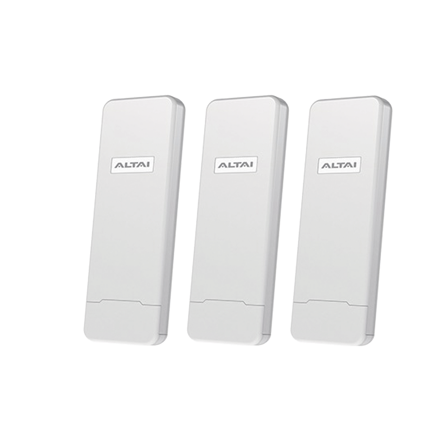 Paquete de 3 Puntos de Acceso C1N Super Wi-Fi, PTP y PTMP en 2.4 GHz , Con Antenas Integradas Sectorial de 70°, Alta Sensibilidad, Hasta 300 m a un Smartphone, Antena de 10 dBi, Soporta Fichas-Vouchers. Administración en Nube Gratis con INSIGHT