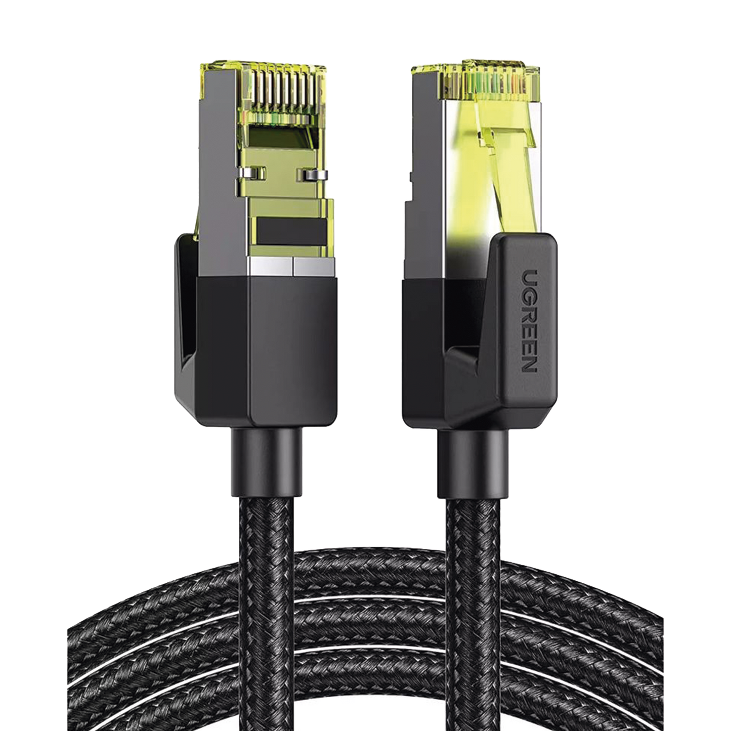 Cable Ethernet Cat7 CLASS�?�F/FTP Redondo con Malla de Nylon 2 Metros