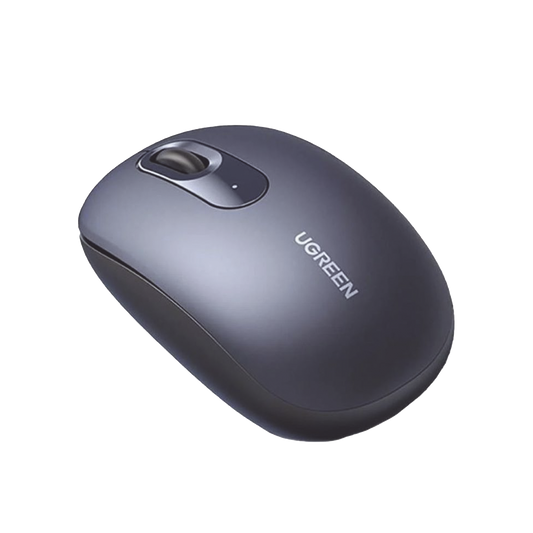 Mouse Inalámbrico 2.4G 800/1200/1600/2400 DPI | Función de 3 botones | Alcance 10m | Silencioso | Ergonómico | Anti-caída y Anti-interferencias | Batería Alcalina AA incluida | Midnight Blue.