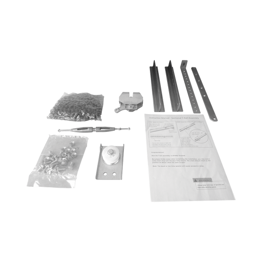 Kit de Riel tipo T / 3mts / Compatible C / Motor ACCESSFORCE / FS1000APPRT / Incluye 3 secciones de riel / 2 Coples / 6 mts de cadena .