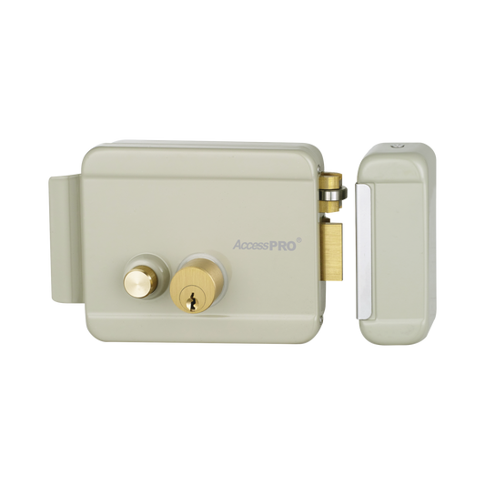 Cerradura Eléctrica con Botón de Salida/ Incluye Llave / Exterior / Derecha