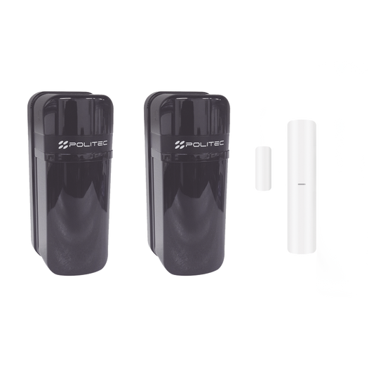 Detector Fotoeléctrico (A baterías) / 0 Falsas Alarmas / Alcance de 60m de Exterior y 350m en interior / Fácil Alineación / Compatible con panel AXPRO/ Incluye DS-PDMC-EG2-WB(B)