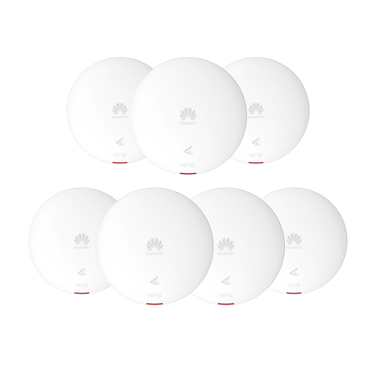 Kit de 7 - Punto de Acceso Wi-Fi 6 / 1.775 Gbps / MU-MIMO 2x2:2 (2.4GHz y 5GHz) / Smart Antenna 20% más cobertura / Instalación en techo y pared / Seguridad WP3 / Con Administración Gratuita desde la Nube