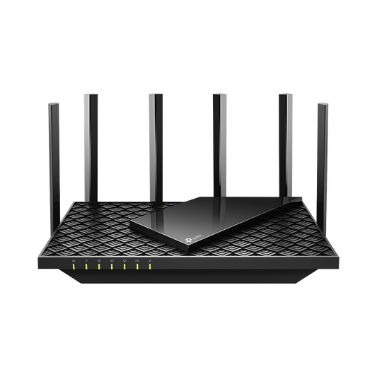 Router WiFi 6 Doble Banda / AX5400 MU-MIMO 4X4 y OFDMA / 1 puerto WAN 10/100/1000 Mbps / 4 puertos LAN 10/100/1000 Mbps / 1 puerto USB 3.0 / 6 potentes antenas / Administración App (Tether) o Página web / Protección HomeShield