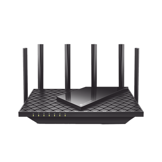 Router Triple Banda WiFi 6E / AX5400 MU-MIMO / 1 Puerto WAN 1 10/100/1000 Mbps / 4 Puertos LAN 10/100/1000 Mbps / 1 puerto USB 3.0 / 6 antenas de alta ganancia / OneMesh ™