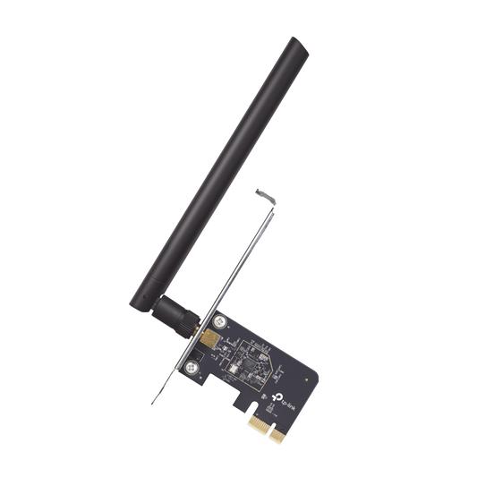 Adaptador PCI inalámbrico doble banda AC 600 Mbps / Antena de alta ganancia / Tecnología MU-MUMO / Seguridad WPA3 / Soporte de perfil bajo y Altura completa