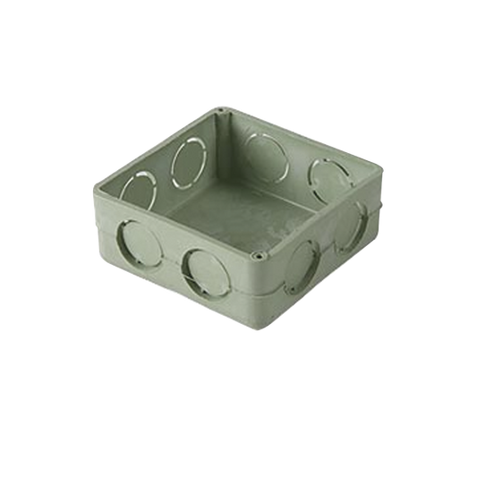 Caja Cuadrada de 1/2" para Instalaciones de PVC Conduit Pesado.