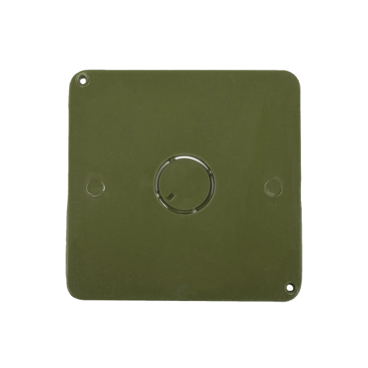 Tapa para Caja Cuadrada de 1/2" para instalaciones con tubería PVC Conduit pesado.