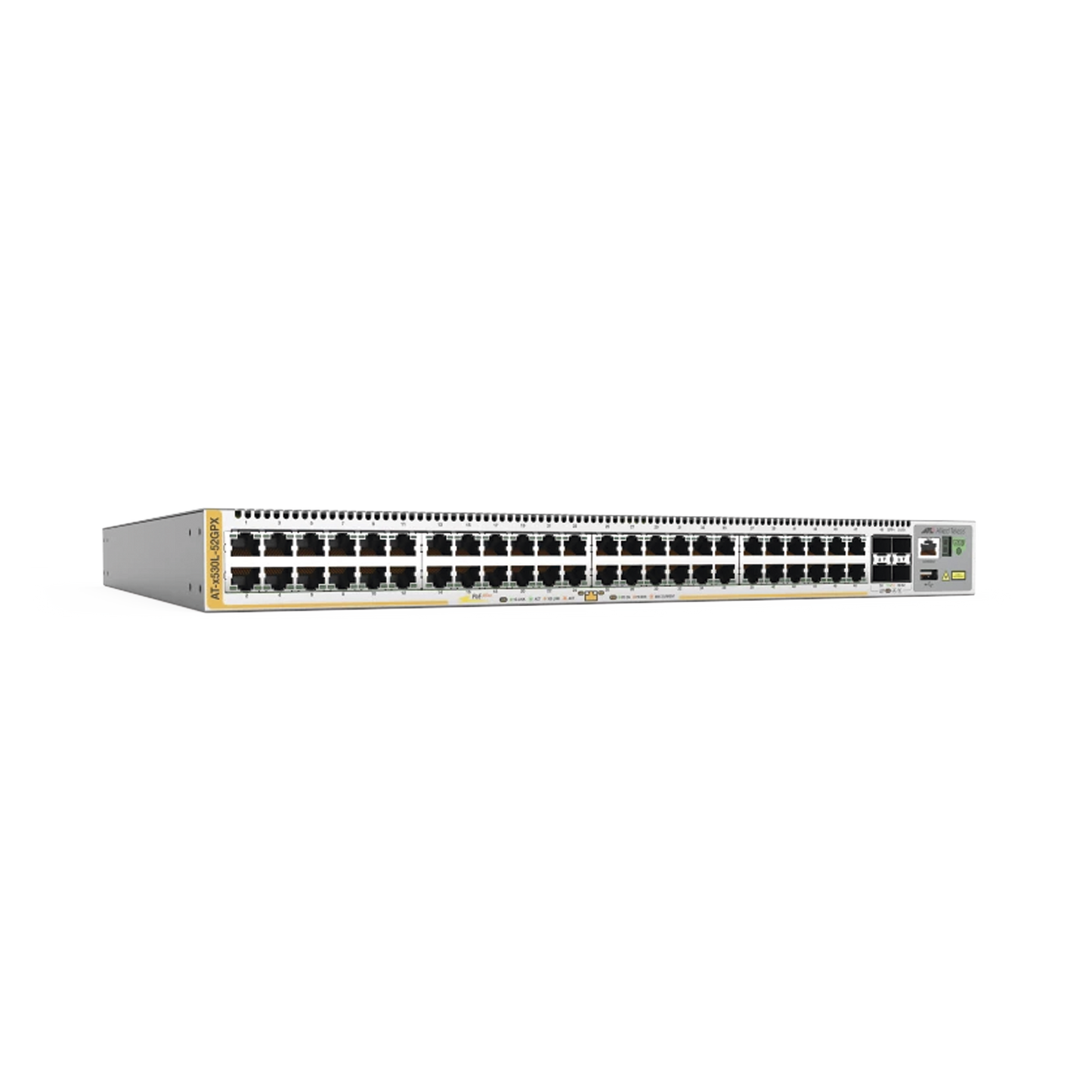 Switch L3 Stackable, 48x 10/100/1000-T PoE+, 4x SFP+, Fuente redundante integradas 740 Watts (TAA compliant version)