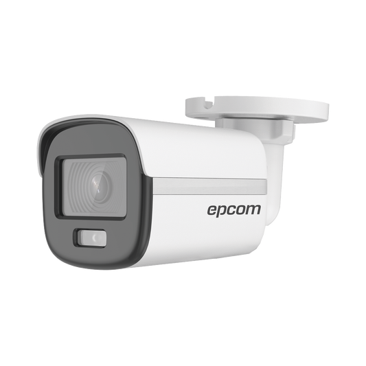[ColorVu] Bala TURBOHD 3K (5 Megapixel) / Lente 2.8 mm / Micrófono Integrado / Imagen a Color 24/7 / Luz Blanca 20 mts / Exterior IP67 / dWDR / 4 Tecnologías / Metal