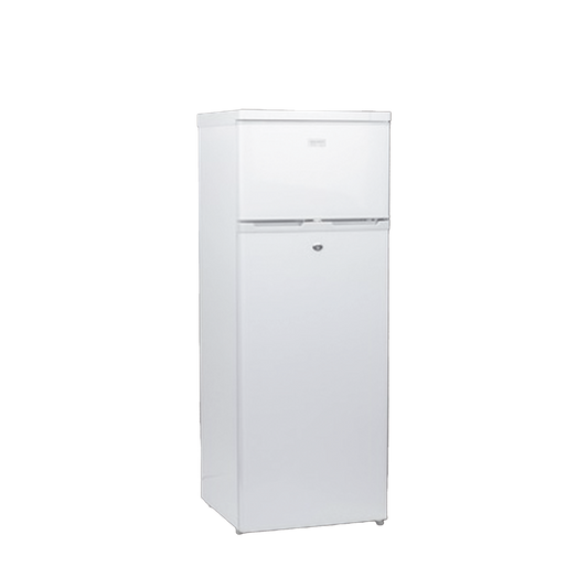 Refrigerador Combinado Solar de 220L (7.7 ft3) - 12/24V, Alta Capacidad, Optimo Para Operación Sin Red Eléctrica, Rendimiento Superior.