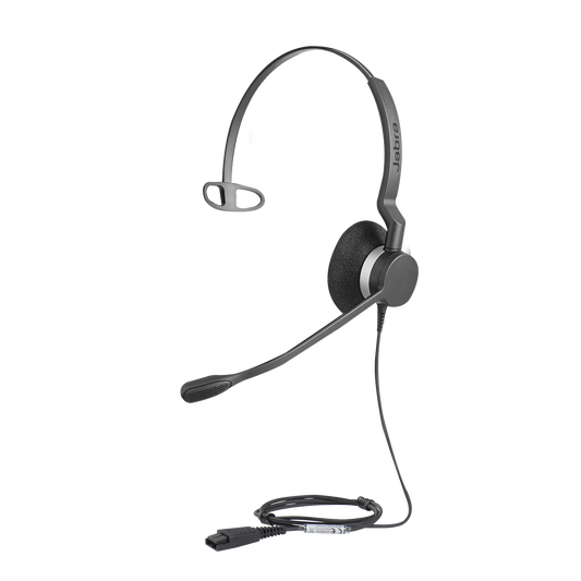 Jabra Biz 2300 Mono con conexión QD, resistente para contact center con brazo articulado con giro de 360º (2303-820-105)