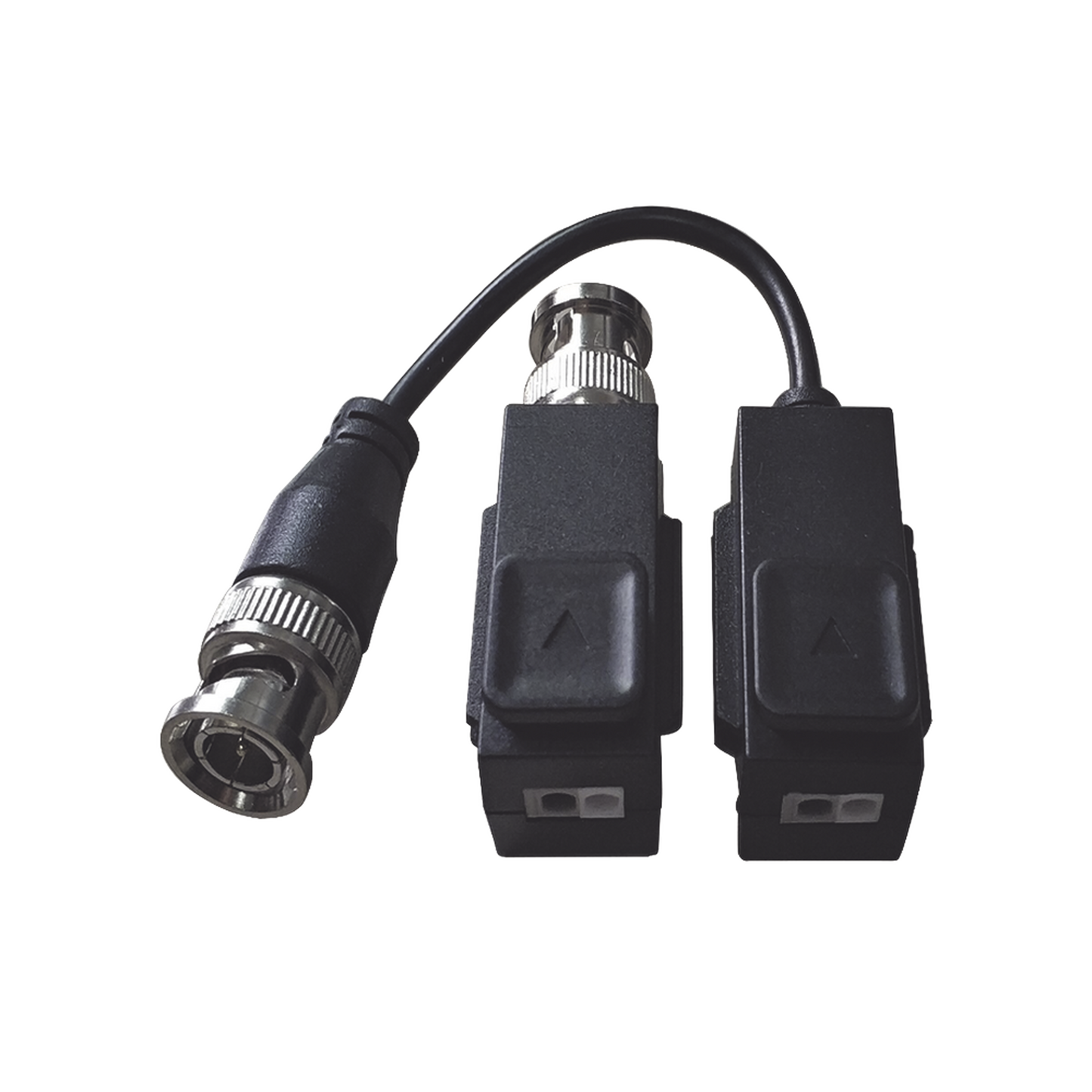 Kit de Transceptor (Balluns) TURBOHD con Boton Push / Hasta 8 MP (4K) / 100% Cobre / Soporta HD-TVI / AHD / CVI / CVBS / Audio por Coaxitron / Datos para Menu de Configurar de Cámaras