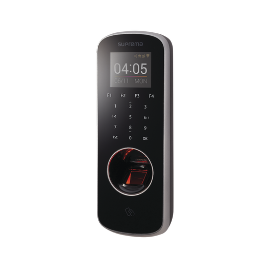 BioStation L2 Lector de Huella Delgado con Teclado Touch y Lector 13.56 MHz MIFARE®/ NFC /DESFire/DESFire EV1/ Felica