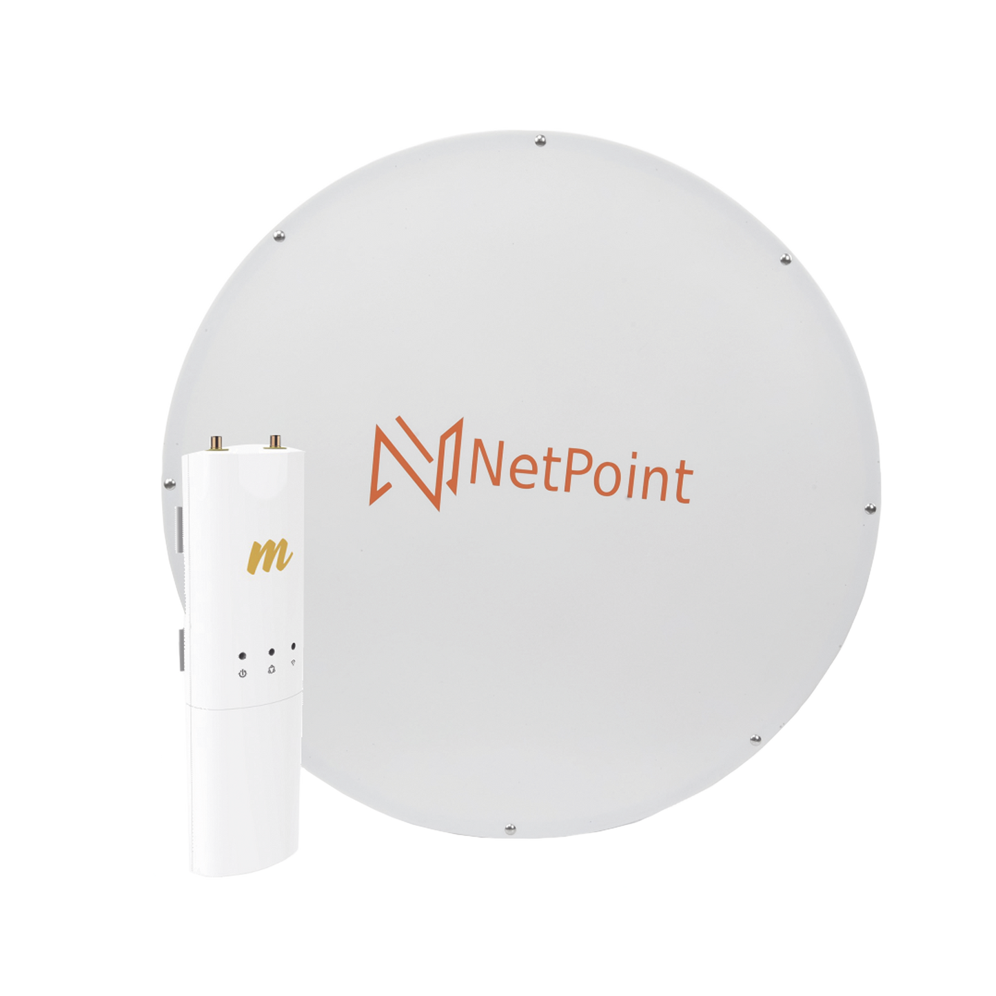 Kit de radio C5C con Antena NPX3GEN3 de 37 dBi, Frecuencia (4.9-6.2 GHz), ideal para distancia de hasta 100 km.