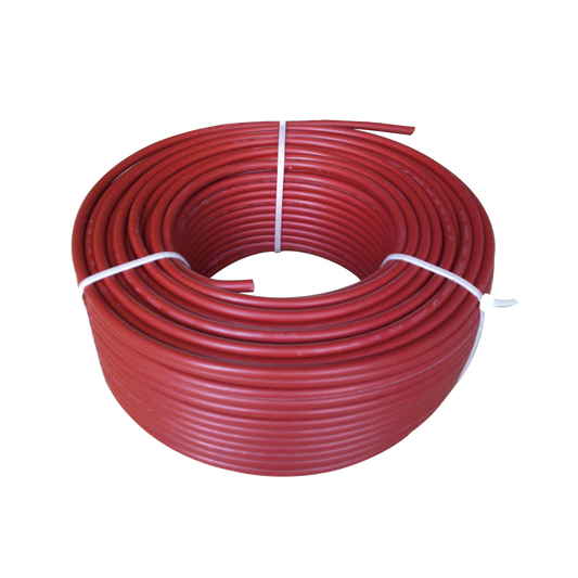 Cable Fotovoltaico Rojo / 10 mm² ( 8 AWG) / Material COBRE / 2000V / Rollo de 50 metros.