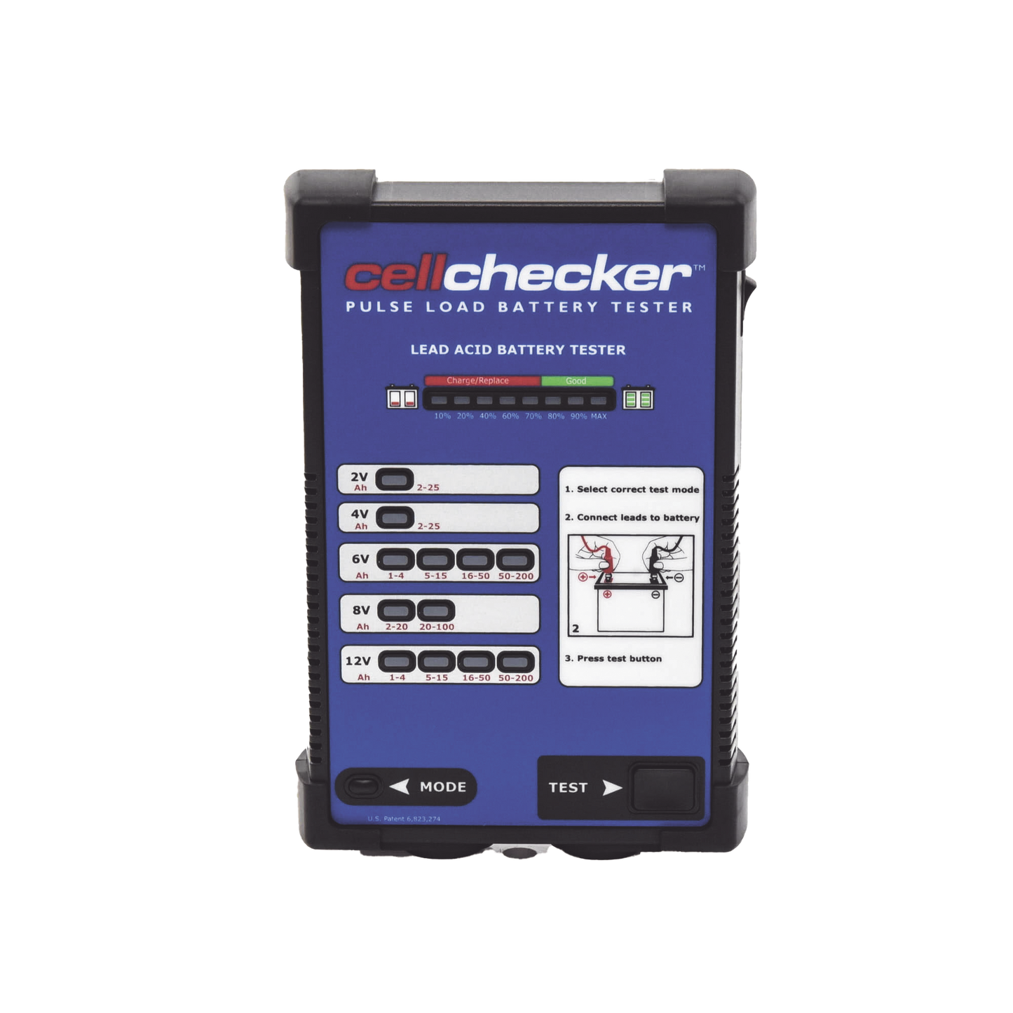 Probador De Baterías De Plomo-Acido Para Identificar Baterías Débiles o En Falla, Ideal Para Sistemas De Seguridad e Incendio