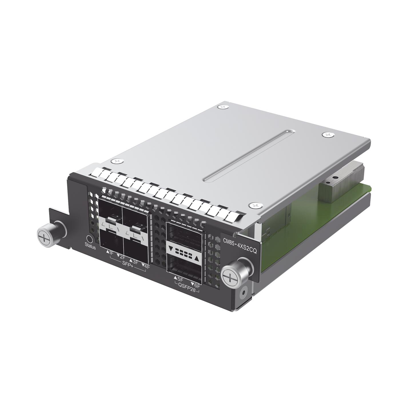 RG-CS85 series switch expansion cardsï¼Œ4 x 10G BASE-X SFP+Ports, 2 x 100G BASE-X QSFP28 ports